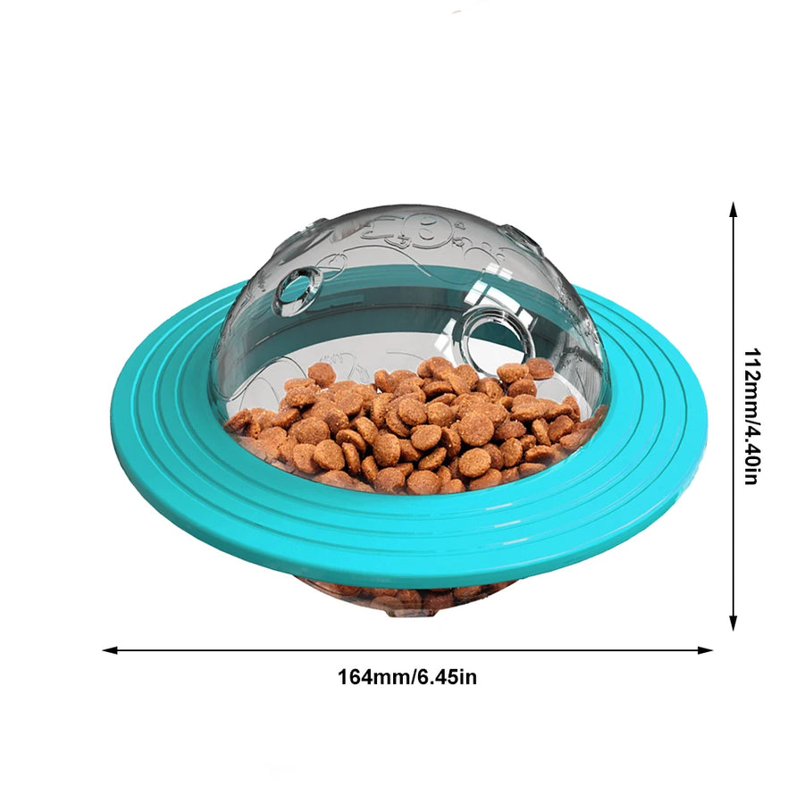 Brinquedo Para Pet Alimentação Comedouro Interativo Disco Voado